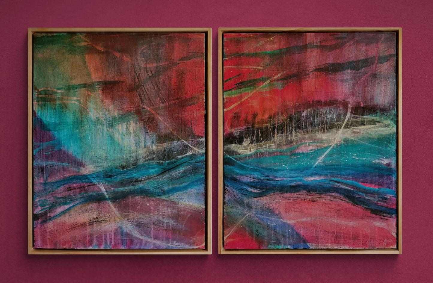 Stormy Seas (Diptych)